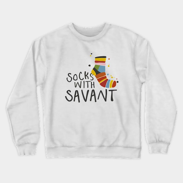 Socks with Savant Crewneck Sweatshirt by DIGITAL MERCH CREATIONS